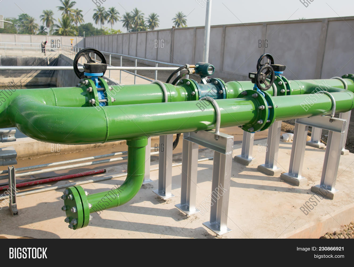 Green Metal Pipe Image & Photo (Free Trial) Bigstock