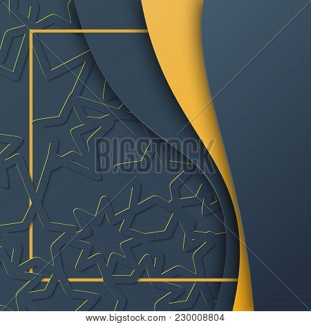 Greeting Card Template Islamic Vector Design For Eid Mubarak And Ramadan.