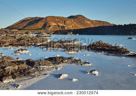 Outer part of the Blue Lagoon in Iceland