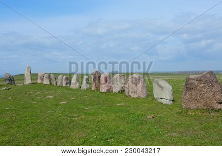Ales Stenar Ale's Stones, Archaeological Site In Southern Sweden