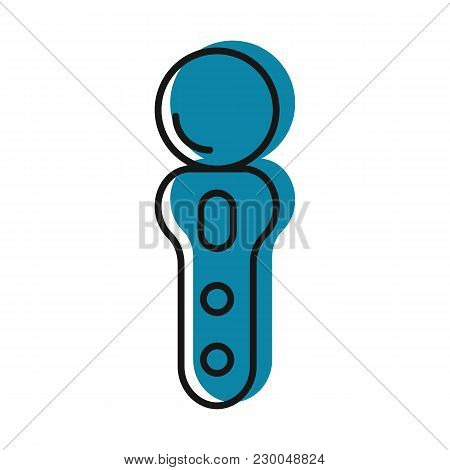 Virtual Reality Control Icon. Doodle Illustration Of Virtual Reality Remote Control Vector Icon For 