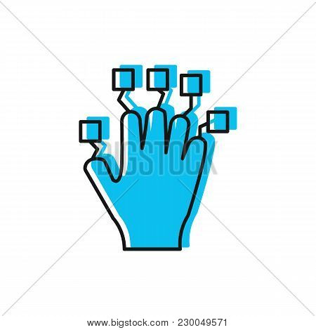 Hand Controller Icon. Doodle Illustration Of Vr Hand Controller Vector Icon For Web And Advertising