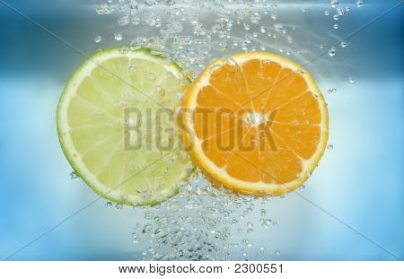 Citron a mandarinkou plátky