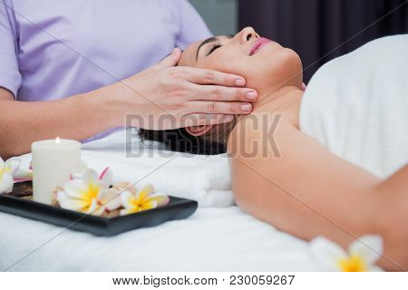 Spa And Thai Massage, Beautiful Women Relaxing And Healthy Of Aromatherapy
