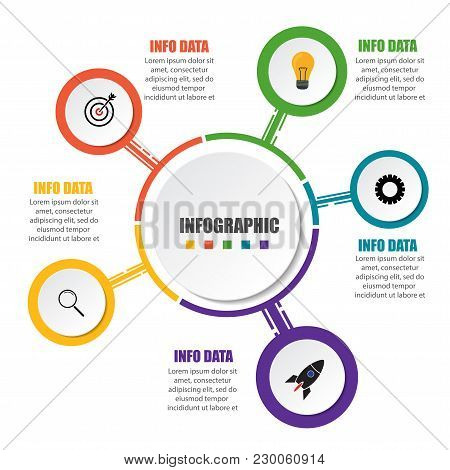 Abstract Infographics Options Template. Vector Illustration. Can Be Used For Workflow Layout, Diagra
