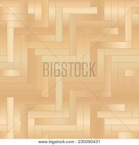 Wood Floor Parquet Vector Seamless Pattern Illustration