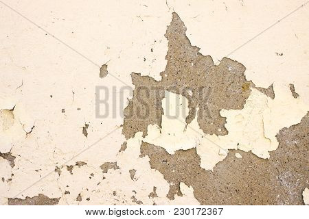 Wall Paint Peeling Off Due To Moisture Problems On Wallcovering, Need Repaired And Re-painted