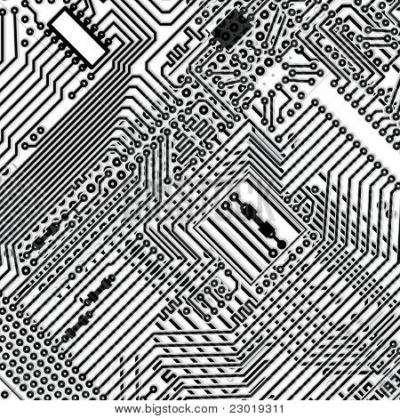 Fundo quadrado - placa de circuito eletrônico