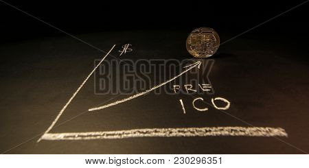 Schedule Preparation Initial Coin Offering. Pre Ico As A Stage Of Developing A Startup Funding.