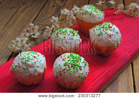 Easter Cupcakes And A Cherry Twig