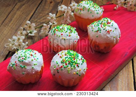 Easter Cupcakes And A Cherry Twig
