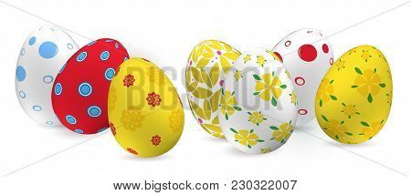 Yellow Green Two Easter Eggs And Snowdrop On The Pink Green Paper Background. Easter Banner