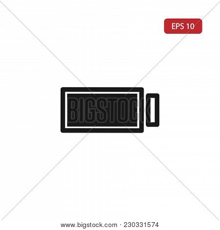Battery Icon.fully Charged Battery Icon Vector Isolated On The White Background