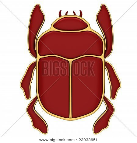 Červený scarab
