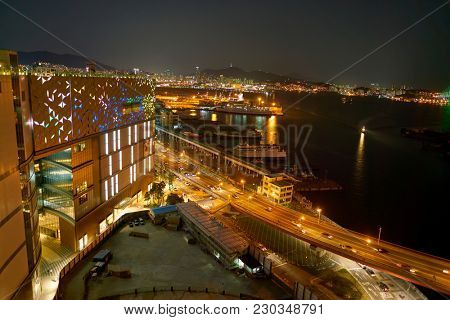 BUSAN, SOUTH KOREA - CIRCA MAY, 2017: view of Busan from Lotte Department Store. Busan, formerly known as Pusan, is South Korea's second most-populous city after Seoul.
