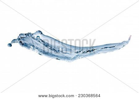 Abstract Water Splash Isolated On White Background