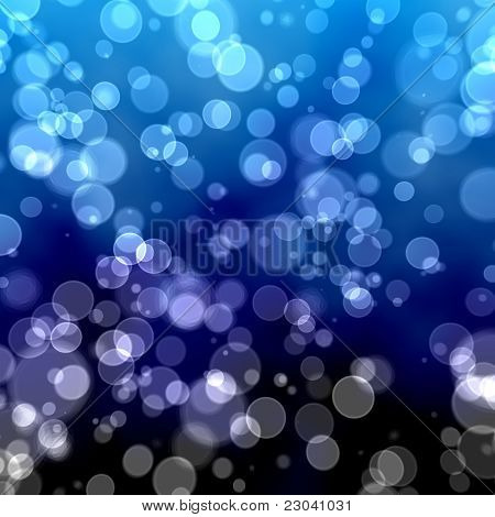 Bokeh blu