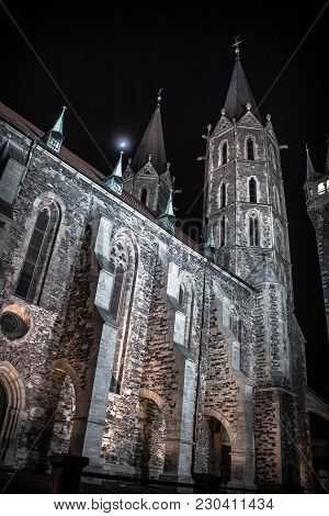 Gothic Cathedral From Kolin In Czech Republic