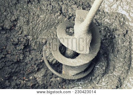 Concrete Mixing With Electrical Drill And Mixer .