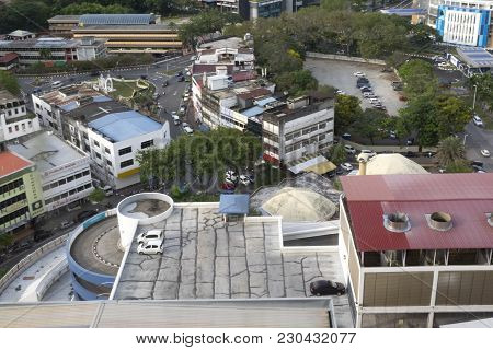Alor Setar, Malaysia , 9 January 2018: Aerial View Cityscapes Of Alor Setar Town Located At Northern