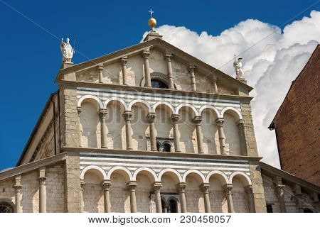 Pistoia - Facade Of The Cathedral Of San Zeno (st. Zeno) X Century In Piazza Duomo (cathedral Square