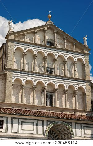Pistoia - Facade Of The Cathedral Of San Zeno (st. Zeno) X Century In Piazza Duomo (cathedral Square