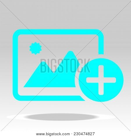 Add Image Icon Vector. Add Photo Icon