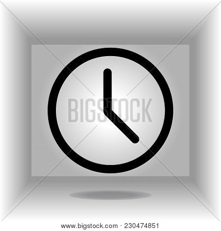 Clock Icon Vector. Time Icon Vector Flat Icon
