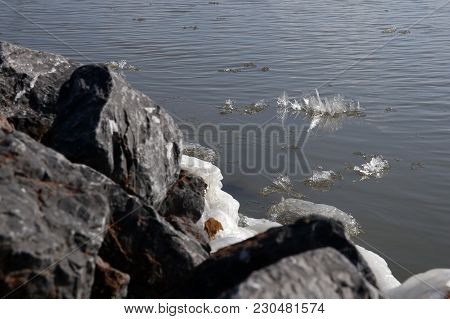 The Island Of Marken In Winter With Ice Sculptures