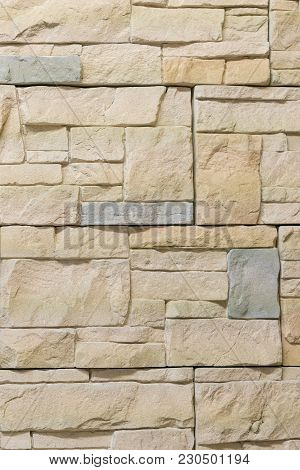 Decorative Stone For Decoration Of The Fireplace. Background.