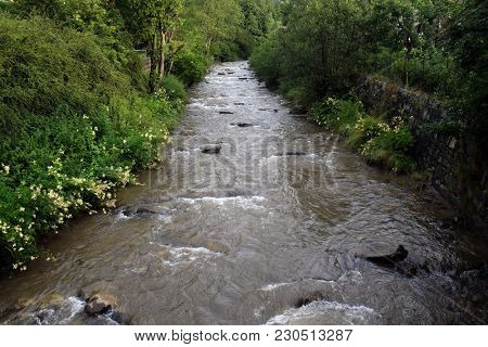 Lieser River in Rennweg am Katschber, Austria