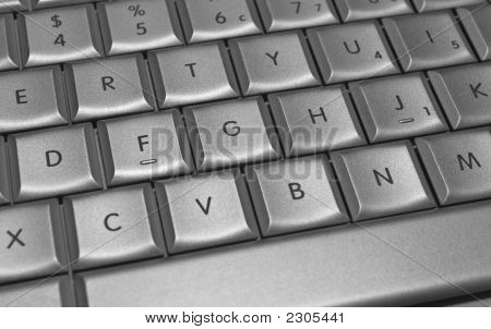 銀のキーボード