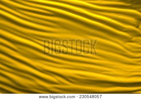 Yellow Material Develops In The Wind 3d Rendering