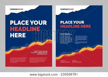 Colorful Brochure Template Design For Corporate Presentation