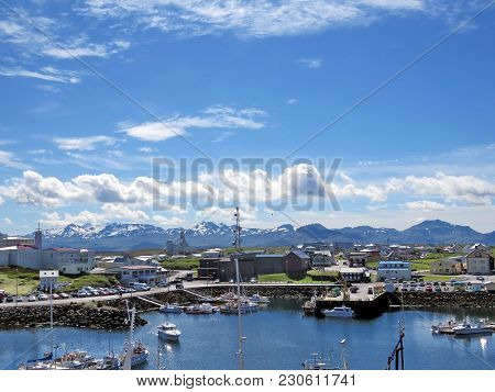 The Town Of Stykkisholmur On Snaefellsnes Peninsula In The Western Part Of Iceland, July 11, 2017