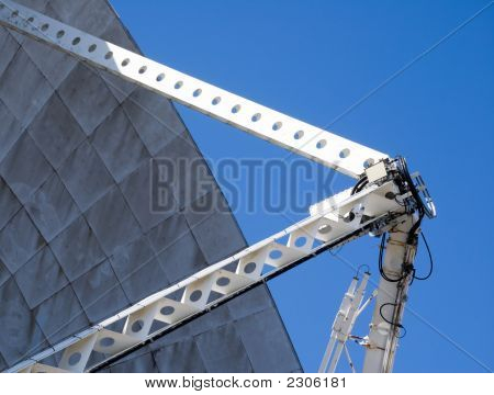 Nærbillede af parabolantenne