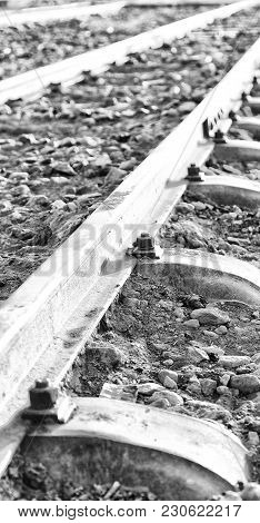 In The Light Of Sunrise The Railway Road