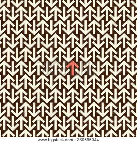 Arrows Seamless Background. Vector Pattern, Vector Illustration