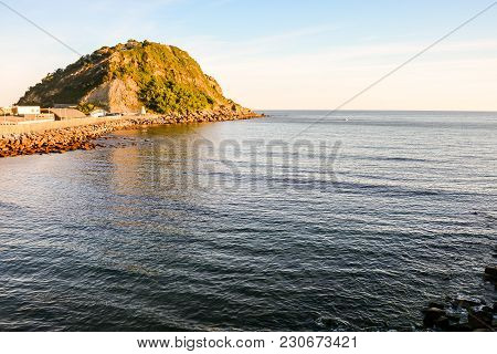 Photo Picture Landscape In Town Of Getaria Basque Country Spain