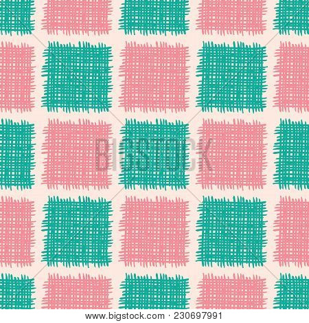 Seamless Pattern With Abstract Geometric Design. Vector Illustration.