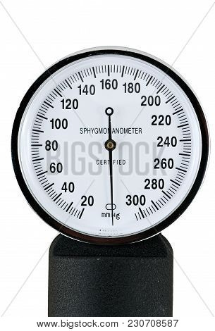 A Sphygmomanometer For Taking Blood Pressure On White