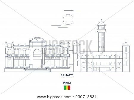Bamako Linear City Skyline, Mali. Famous Places