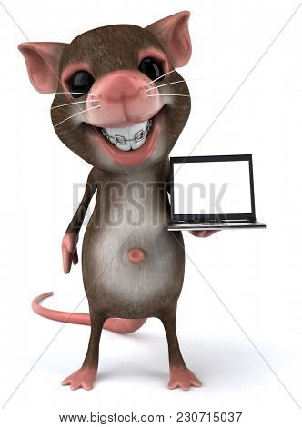Fun mouse - 3D Illustration
