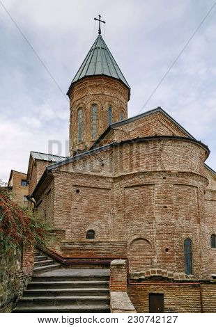 Holy Mother Of God Church Of Bethlehem Stands On A Hillside In The Center Of Tbilisi, Georgia