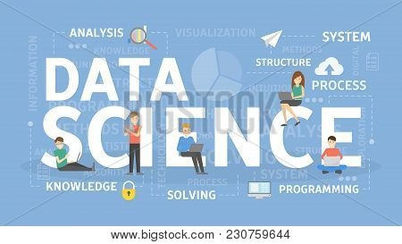 Data Science Concept Illustration. Idea Of Big Data.