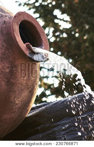 Kvareli, Georgia. Fountains In The Form Of Wine Pitcher. Europe. Travels