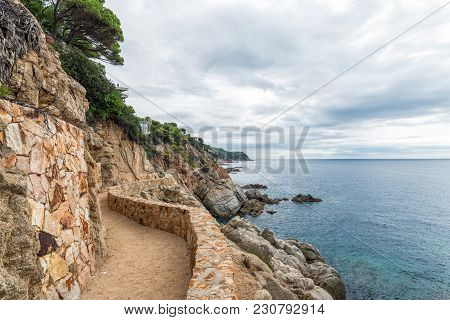 Mediterranean Sea At The Costa Brava Lloret De Mar, Spain.