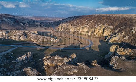 Geological Reservation Cheile Dobrogei Located In Constanta County Romania