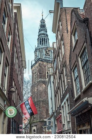 Netherlands, Amsterdam - 06 January 2018: Old City Of Amsterdam