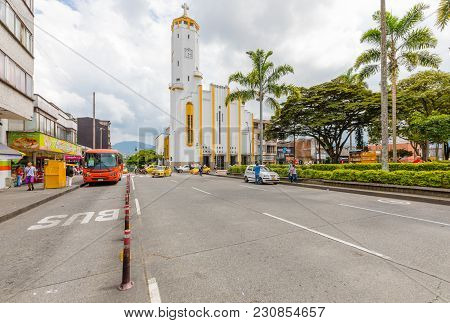 Pereira March 2018 This Is The Church That Is Located In Pereira Colombia Known As Many Religious Ce